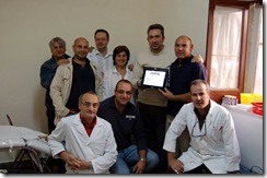Alcuni dirigenti dell'Avis Valguarnera