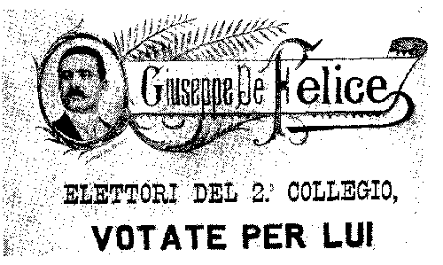 Volantino per la campagna elettorale del 1892