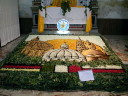 L'infiorata dentro la chiesa di S. Liborio
